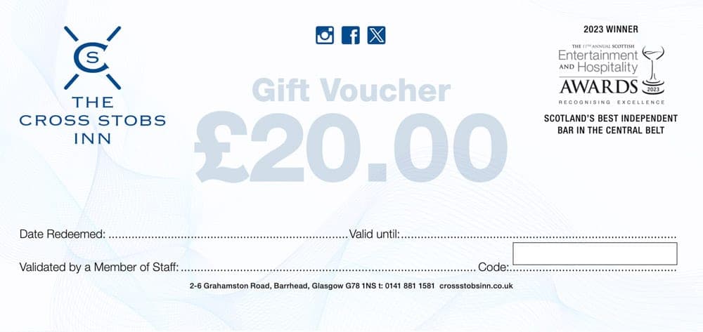 Cross Stobs Inn £20 gift voucher